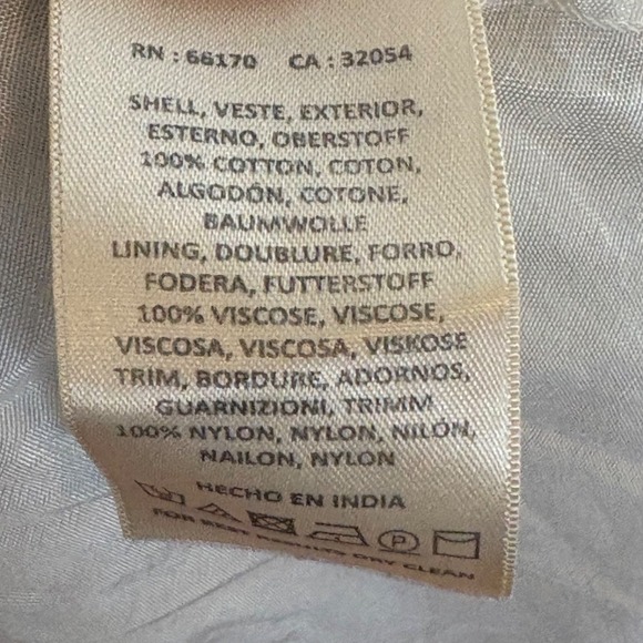 Anthropologie Leifnotes Sz 8 Ivete Floral Dress Patchwork Tulled Summer Boho - Picture 7 of 7